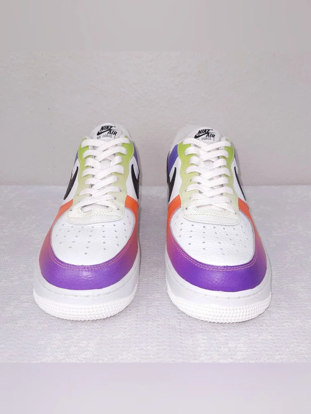 NIKE AIR Force 1 Low '07 Multi-Color Gradient Women's US 12 Athletic Sneakers